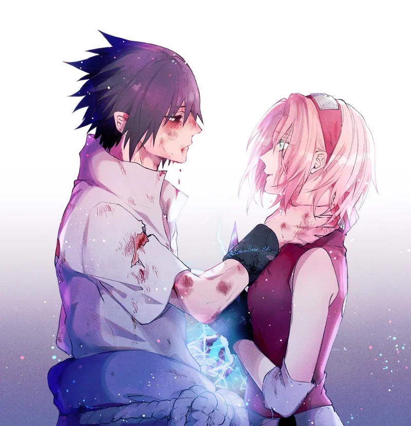 Hình ảnh đáng yêu của sakura sasuke