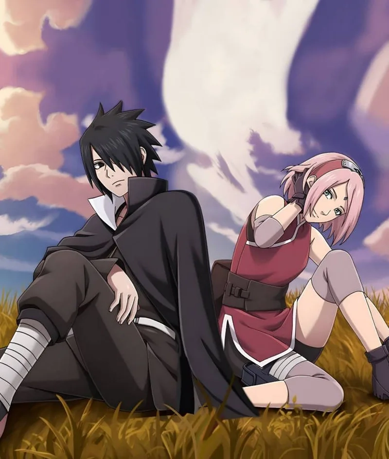 Ngắm cảnh anime với anime sasuke sakura