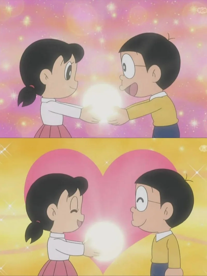 Ngắm khoảnh khắc dễ thương nobita và shizuka