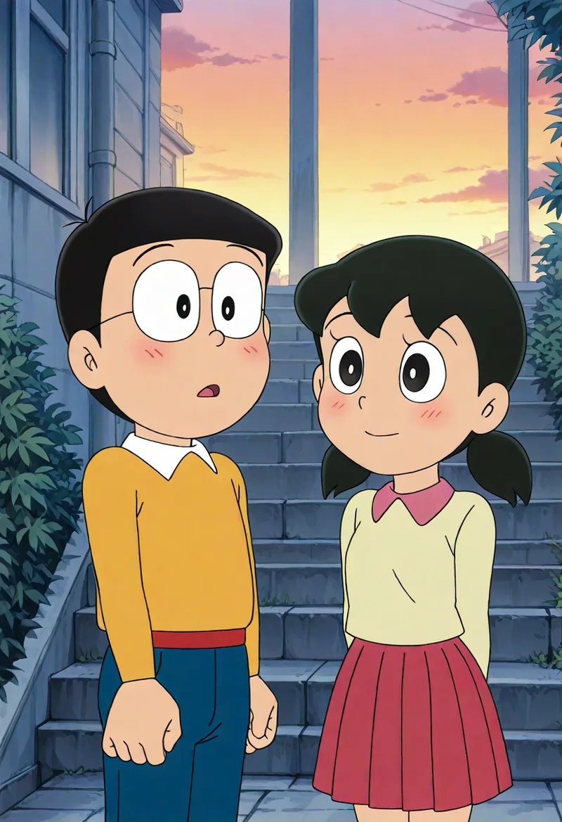 Chiêm ngưỡng hình ảnh nobita và shizuka sống động