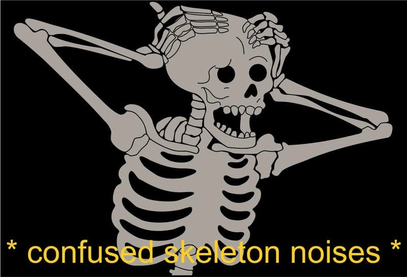 Sưu tầm những bức skeleton meme animation