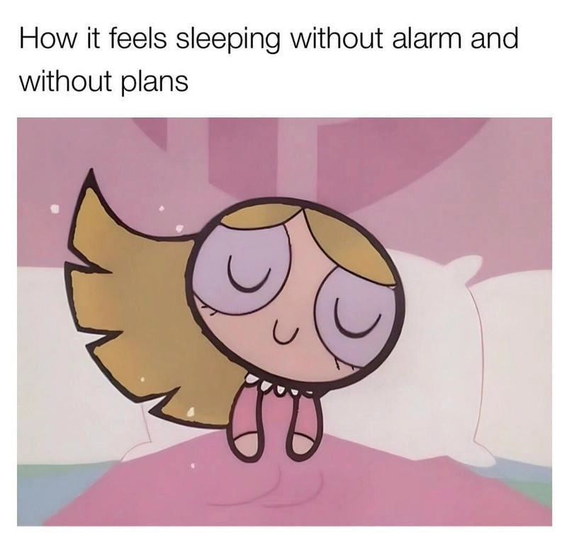 Thức dậy cùng những hình sleep meme cute