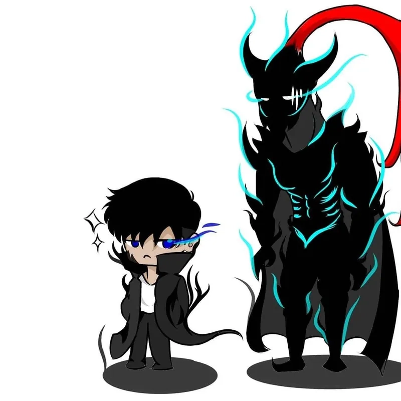 Ngắm nhìn bộ solo leveling chibi wallpaper hd lung linh tuyệt đẹp