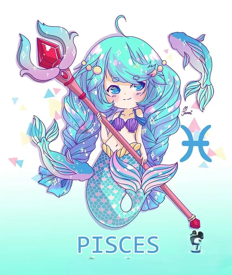 Tổng hợp hình ảnh cung song ngư nữ chibi đẹp nhất