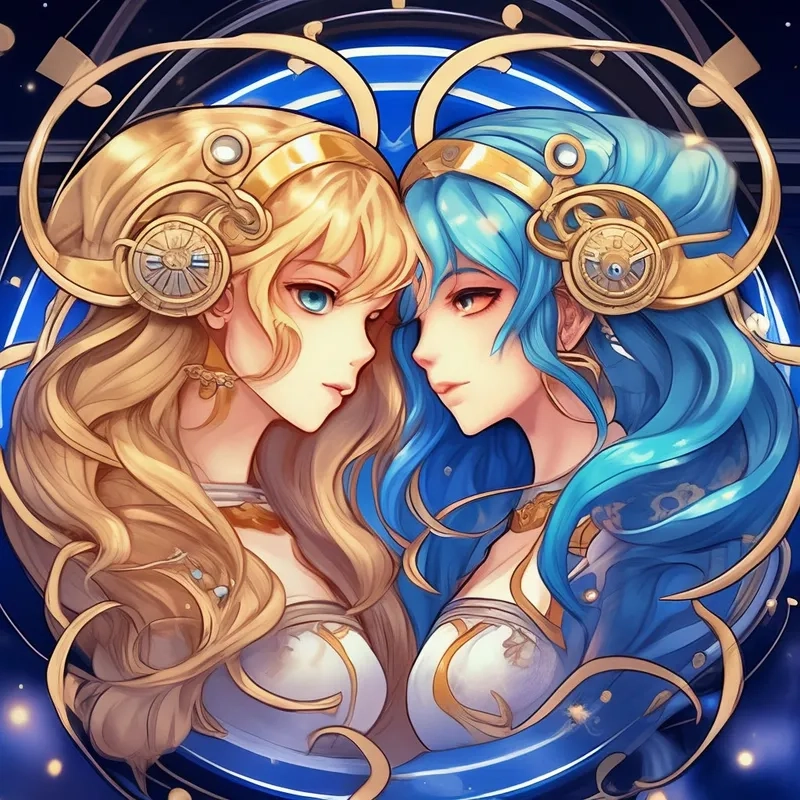 Khám phá nét cá tính độc đáo trong song tử chibi nữ siêu dễ thương