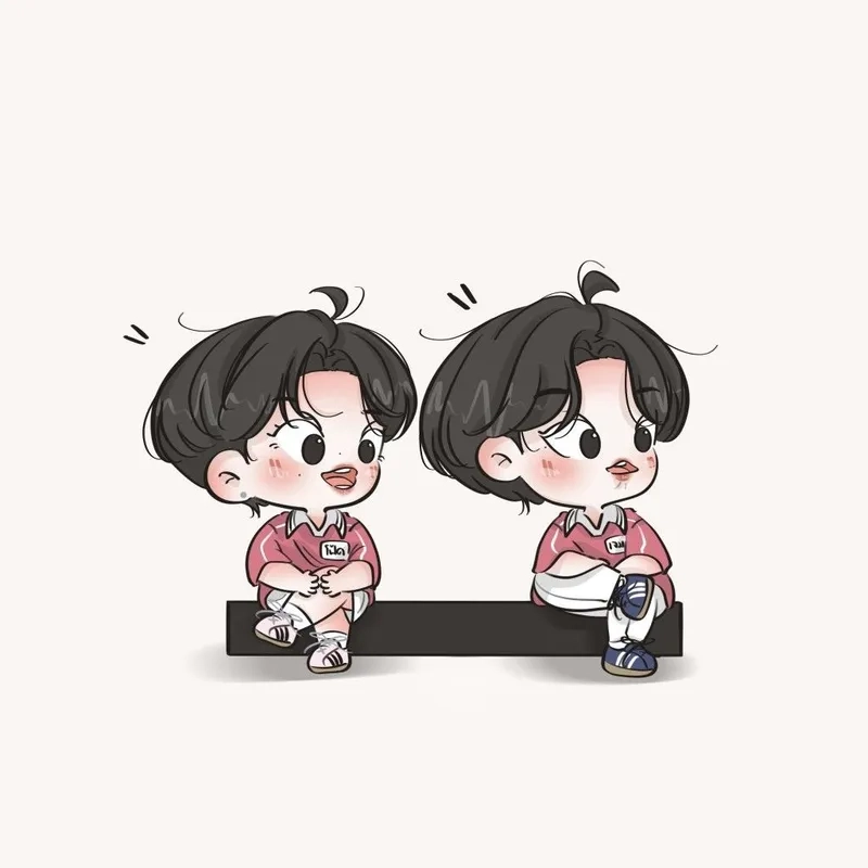 Chia sẻ ngay bộ ảnh chibi song tử với phong cách dễ thương khó cưỡng