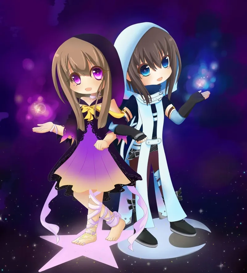 Bộ sưu tập hình ảnh chibi cung song tử đẹp chuẩn để làm avatar cực chất