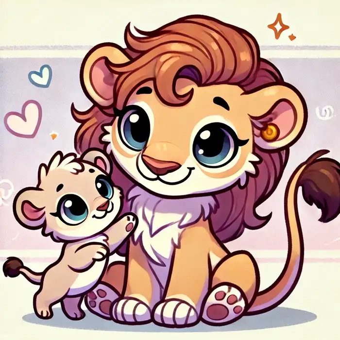 Tải ngay hình sư tử anime cực chất cho fan mê phong cách Nhật Bản