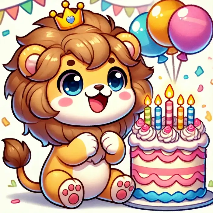 Sáng tạo với ý tưởng con sư tử chibi độc đáo cho tranh vẽ nghệ thuật