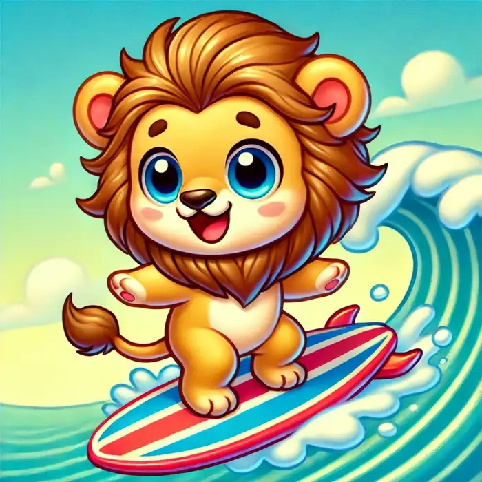 Tìm ngay mẫu chibi sư tử cực cute để làm avatar mạng xã hội