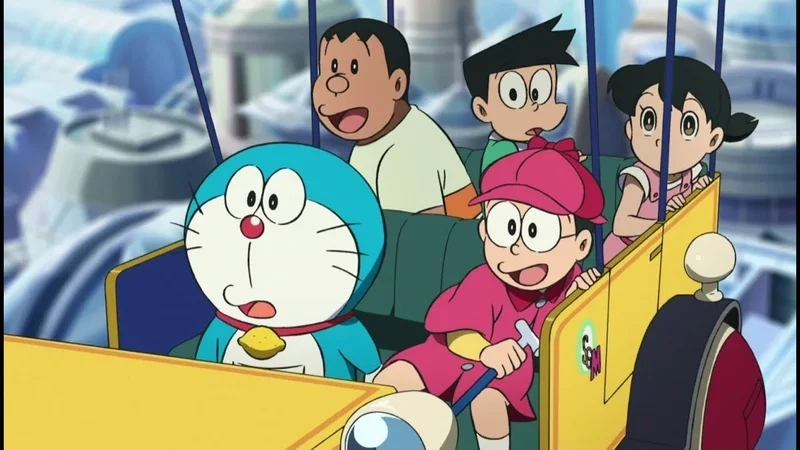 Ngắm khoảnh khắc nobita doraemon shizuka chaien suneo