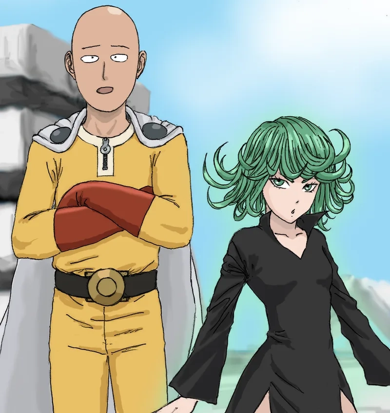 Cặp đôi siêu anh hùng saitama and tatsumaki