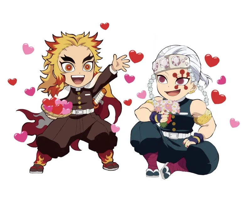 Bộ sưu tập hình dễ thương tengen uzui chibi