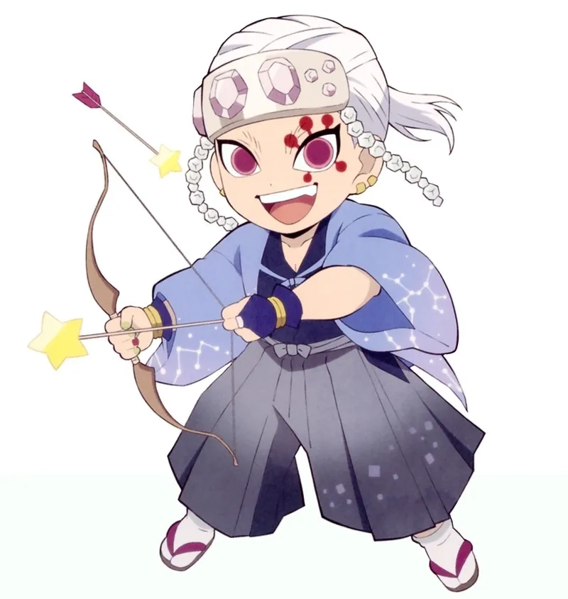 Hình nền đẹp siêu nét tengen uzui chibi png