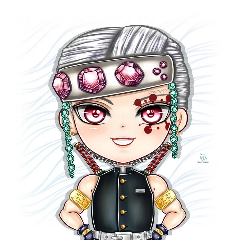 Tải ngay ảnh nền cực chất tengen uzui chibi wallpaper