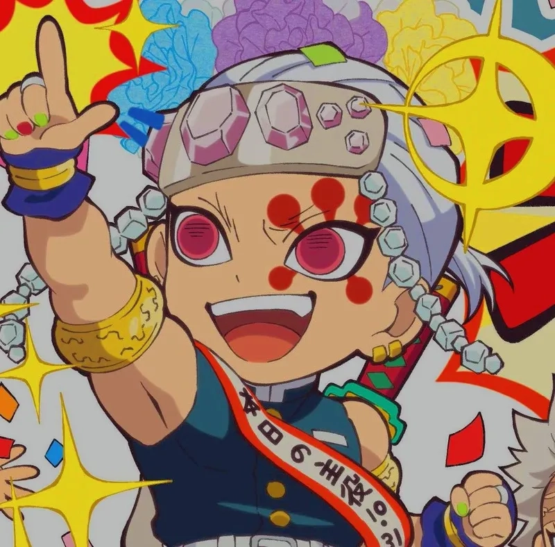 Hình nền anime nổi bật tengen uzui chibi