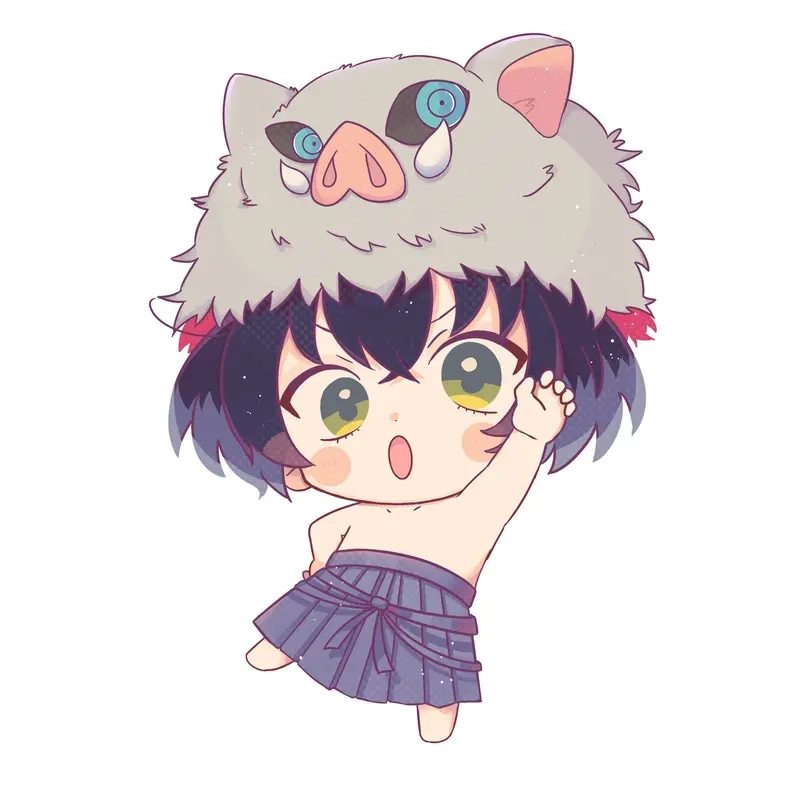 Tải ngay hình nền thanh gươm diệt quỷ chibi cute cực xinh