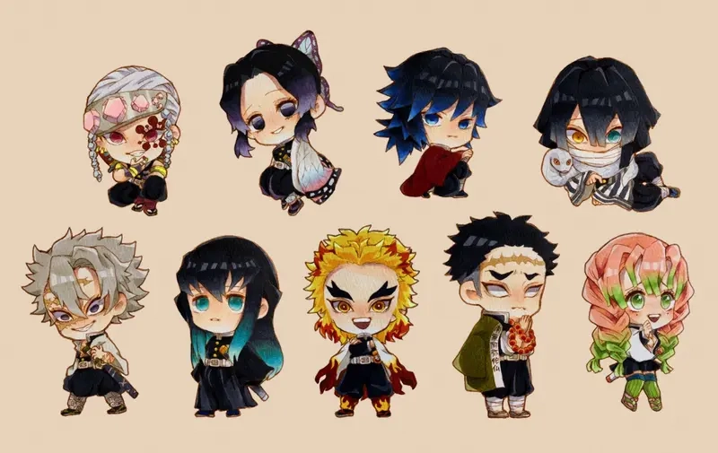 Bộ ảnh cực đẹp thanh gươm diệt quỷ nhân vật chibi hot nhất