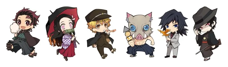 Tải về liền tay ảnh anime thanh gươm diệt quỷ chibi siêu đáng yêu