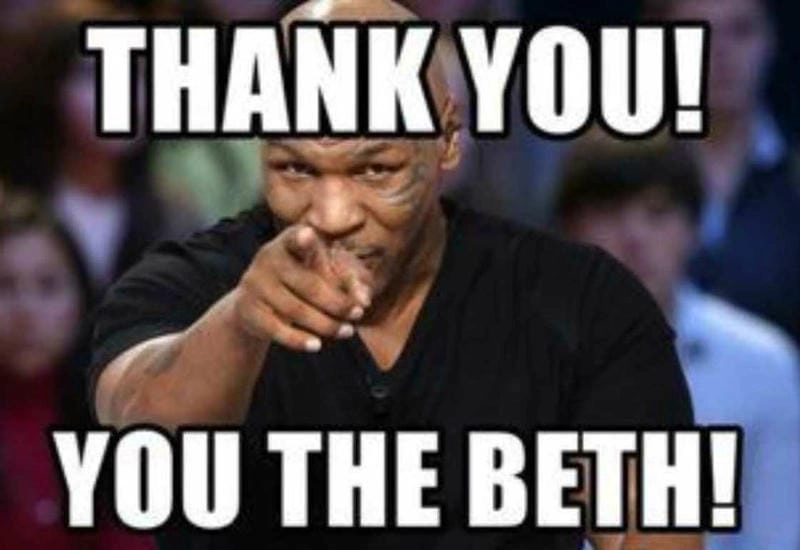 Cùng du ngoạn thank you meme đời sống