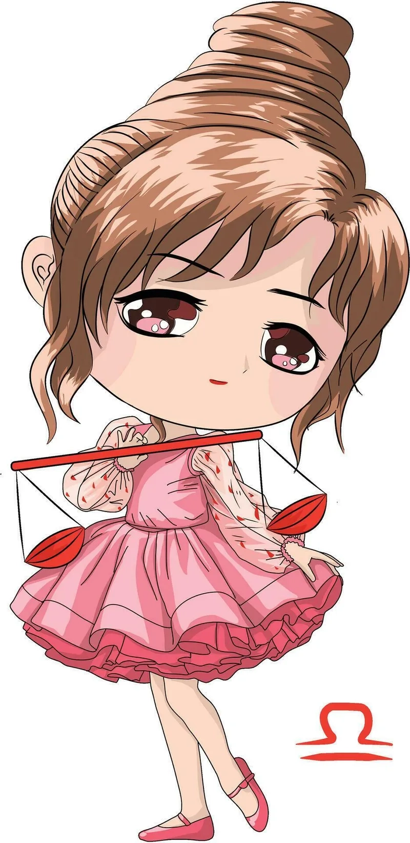 Chiêm ngưỡng hình chibi cung thiên bình siêu dễ thương