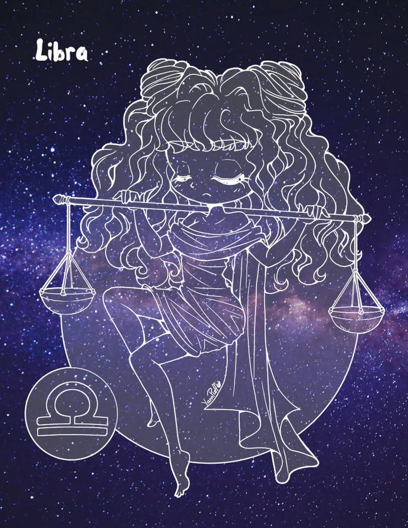 Trọn bộ ảnh thiên bình chibi cute siêu ngọt ngào cho bạn