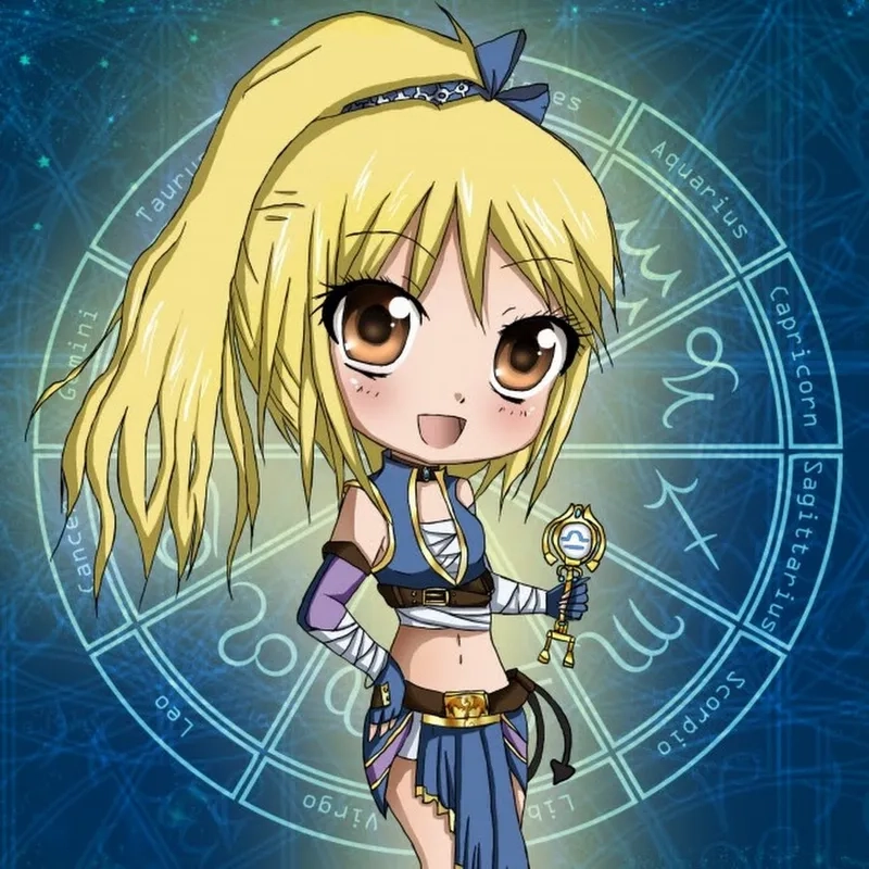 Sở hữu ngay ảnh anime chibi cung thiên bình cực đẹp