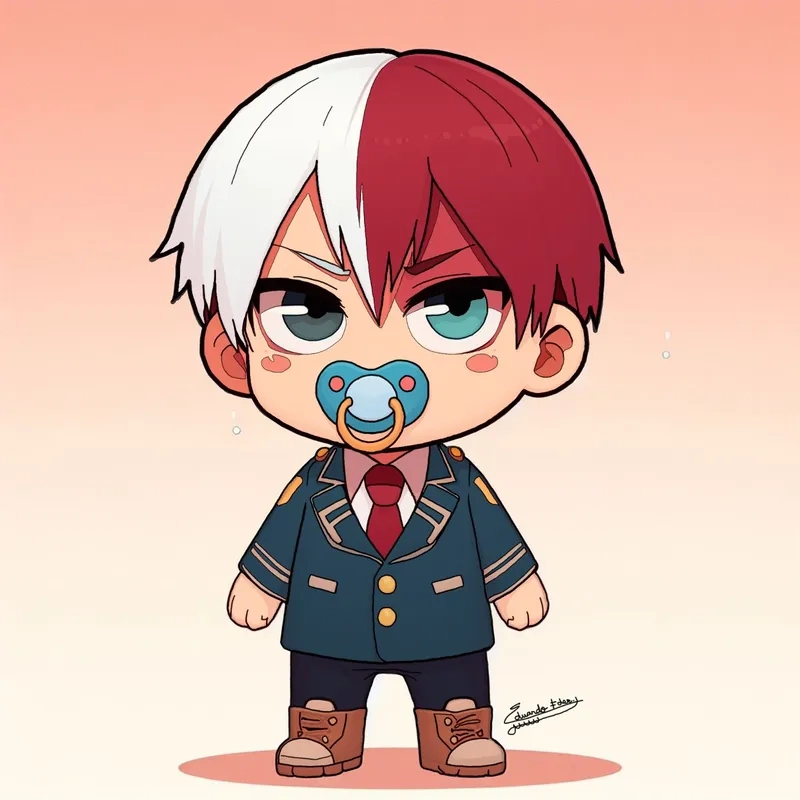 Đắm chìm trong sự đáng yêu của shoto todoroki chibi cute
