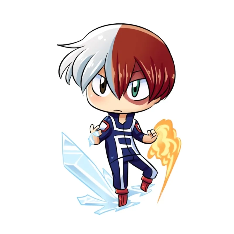 Tận hưởng sự đáng yêu từ todoroki shouto chibi độc đáo