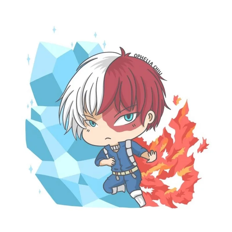 Sự kết hợp hoàn hảo trong shoto todoroki chibi đẹp lạ