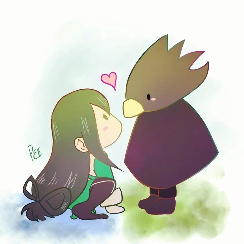 Fan yêu thích nhất cặp đôi mha tokoyami x tsuyu
