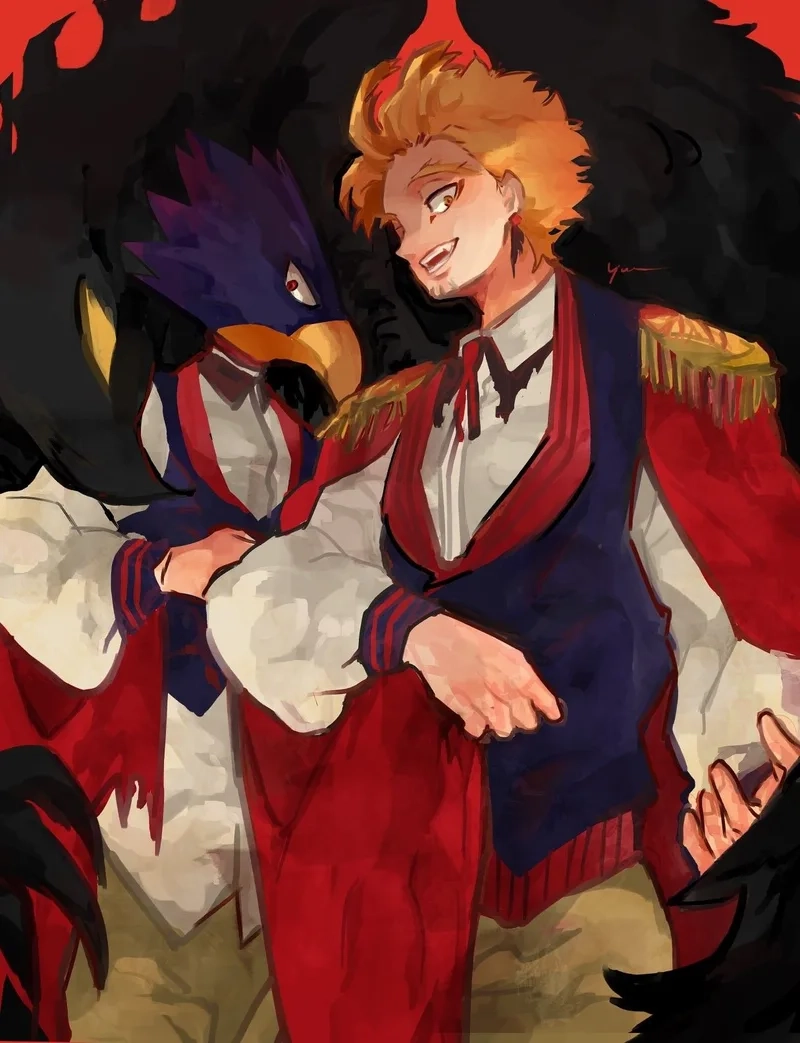 Bộ sưu tập fanart mha hawks x tokoyami