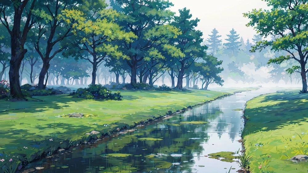 Tận hưởng ảnh phong cảnh anime 4k sắc nét cho mọi thiết bị