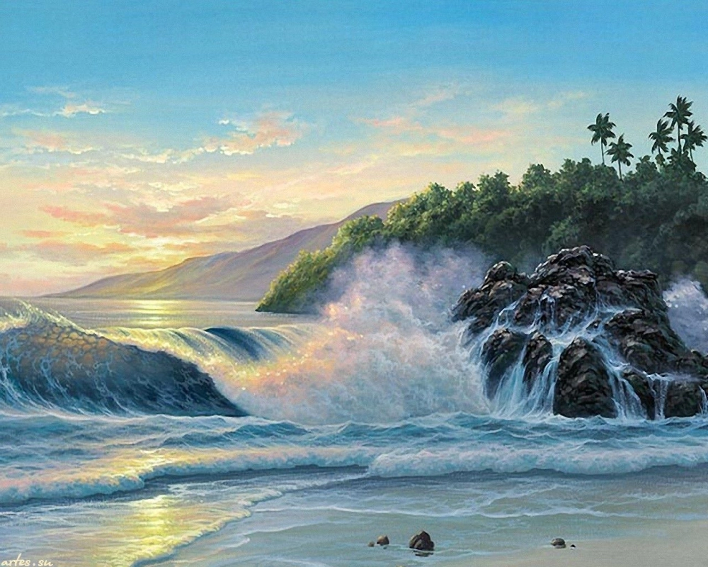 Học ngay cách vẽ tranh đề tài biển đảo sống động và sáng tạo