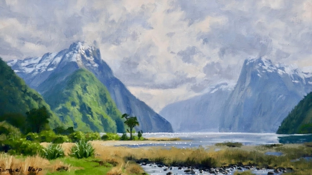 Tạo ra vẽ tranh phong cảnh làng quê đơn giản bình dị