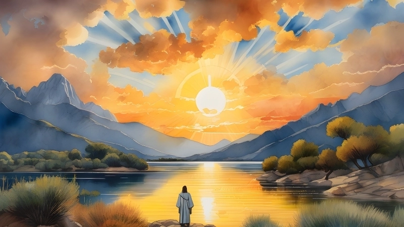 Chiêm ngưỡng tranh vẽ cảnh hoàng hôn tinh tế và cuốn hút