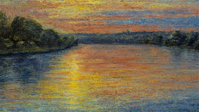 Hướng dẫn vẽ tranh phong cảnh hoàng hôn trên biển đơn giản tại nhà