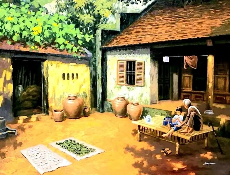 Học cách vẽ tranh phong cảnh làng quê đẹp đơn giản tại nhà