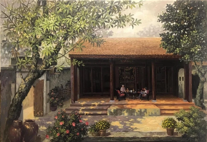 Trải nghiệm vẽ tranh phong cảnh làng quê đơn giản cho mọi lứa tuổi