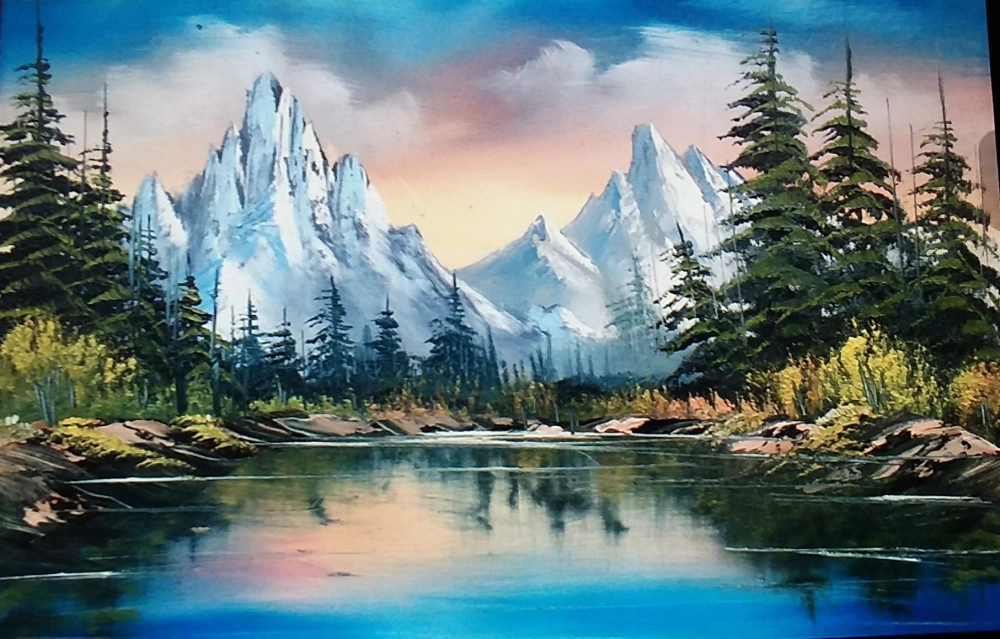 Chiêm ngưỡng tranh phong cảnh núi rừng đẹp như thật