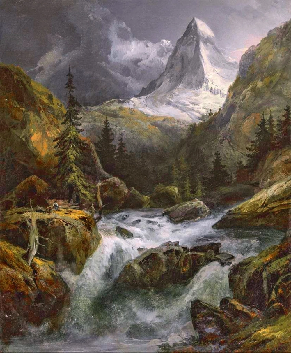 Vẽ tranh phong cảnh miền núi đơn giản mà vẫn sống động