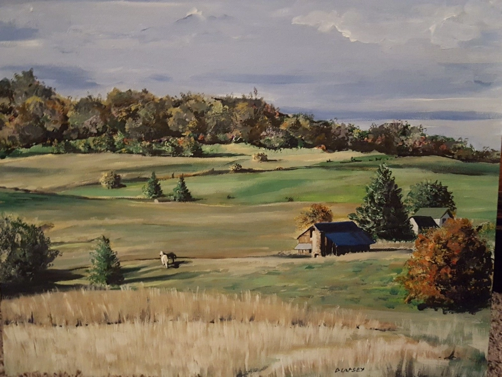 Ngắm tranh phong cảnh đồng quê Trung Bộ tuyệt đẹp