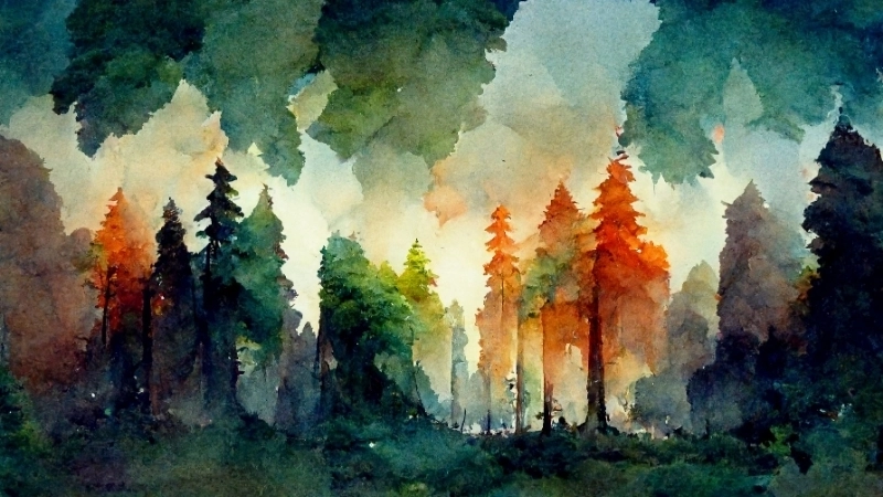 Học cách vẽ tranh phong cảnh mùa thu đơn giản tại nhà