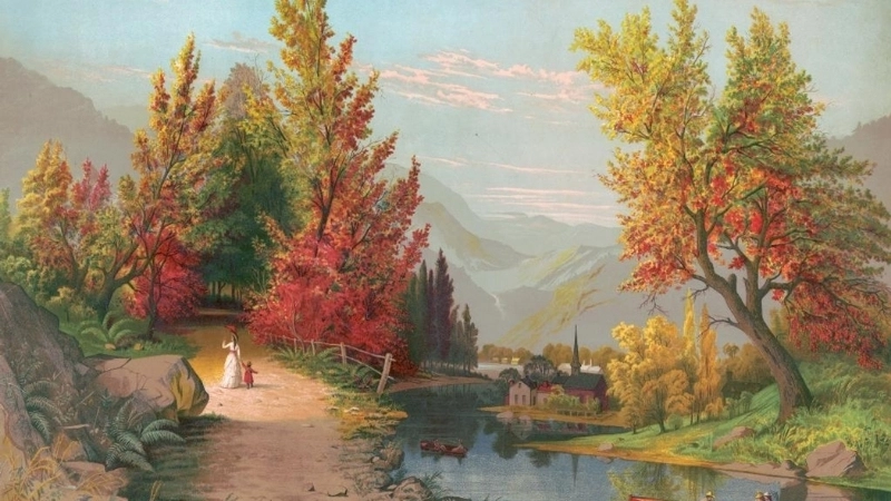 Thử ngay vẽ tranh phong cảnh mùa thu đơn giản dễ thực hiện