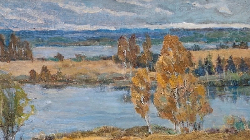 Ngắm tranh phong cảnh mùa thu bằng lá cây đầy nghệ thuật