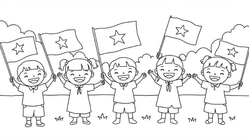 Tranh tô màu 30/4 là như thế nào