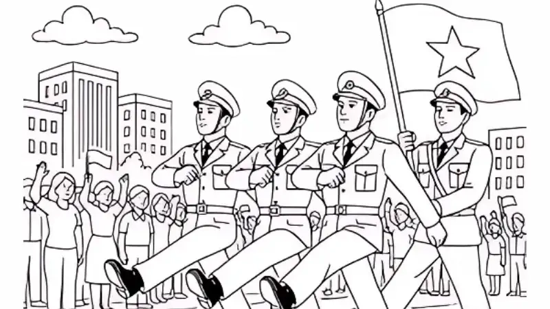 Khơi nguồn sáng tạo với tranh tô màu ngày 30 4 cho trẻ em