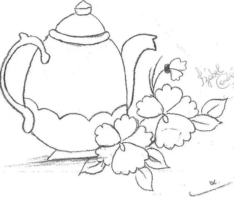 Khám phá tranh tô màu bộ ấm chén hấp dẫn cho bé yêu thích