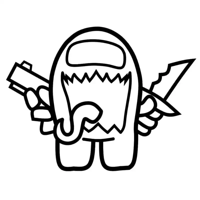 Cùng bé sáng tạo với among us tô màu siêu thú vị