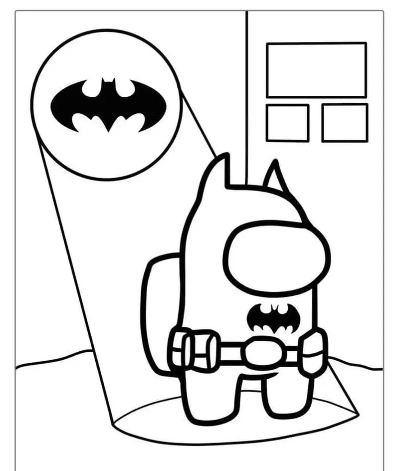 Bé thích mê với tô màu among us dễ thương siêu đáng yêu